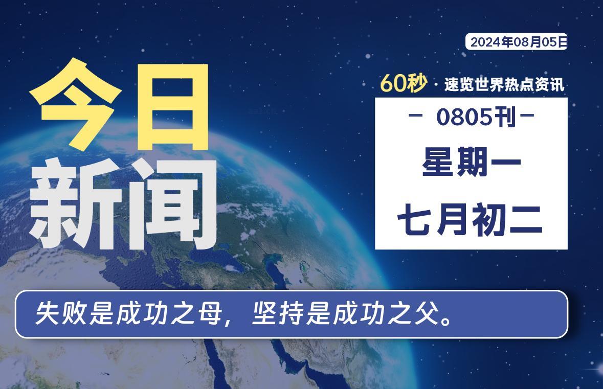 08月05日，星期一, 知天下-羽化飞翔